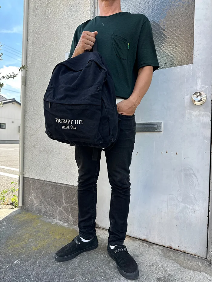 Black PROMPT HIT AND Go. backpack